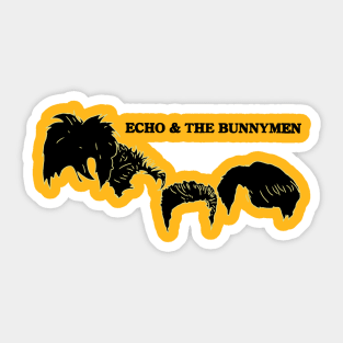 echo and the bunnymen face Sticker